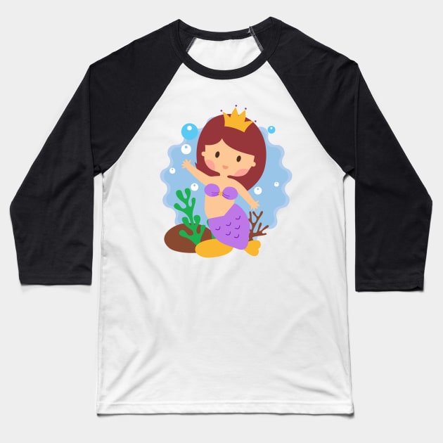 Unicorn For Girl Women Kids Baseball T-Shirt by macshoptee